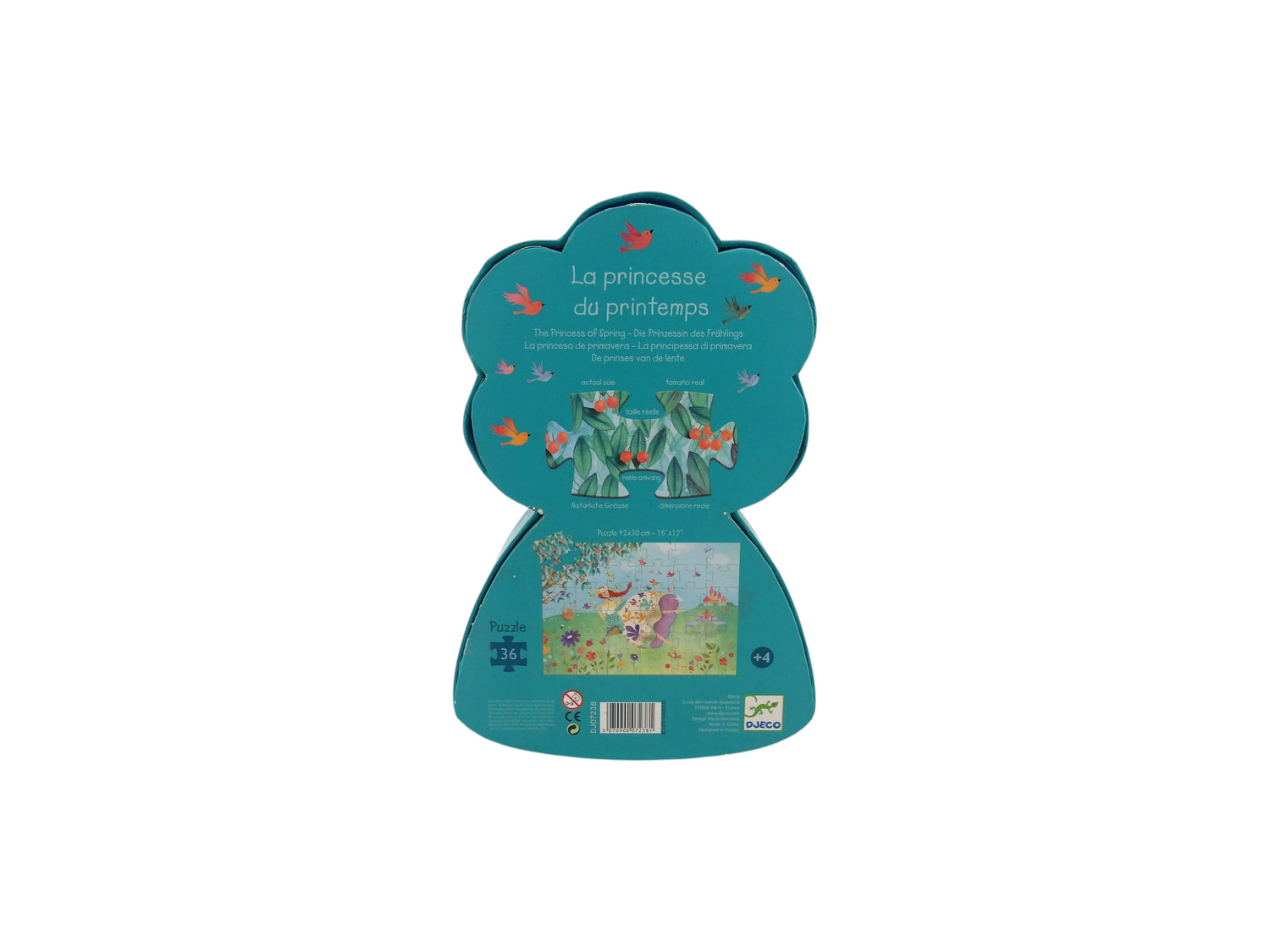 Puzzle silouhette -  La princesse du printemps - 36 pièces