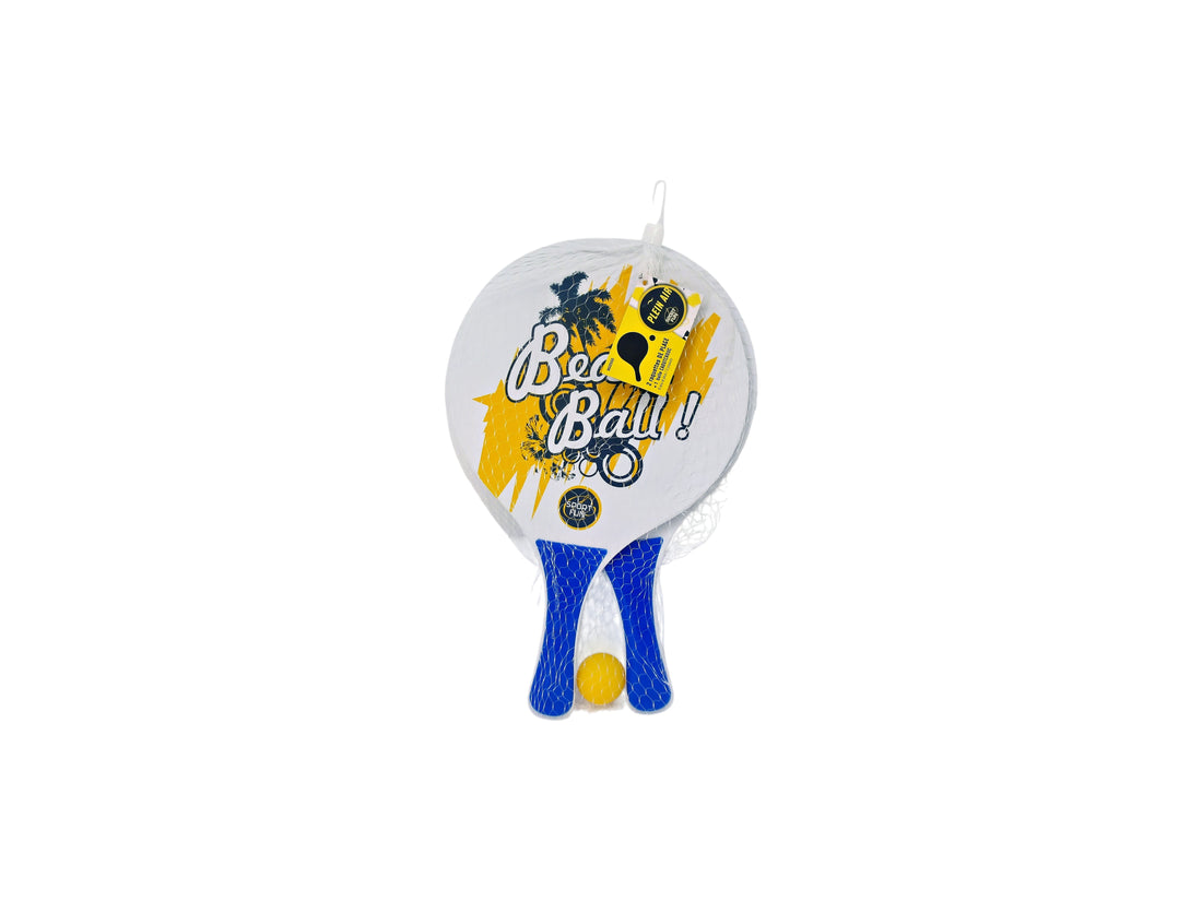 Set de 2 raquettes de plage avec balle
