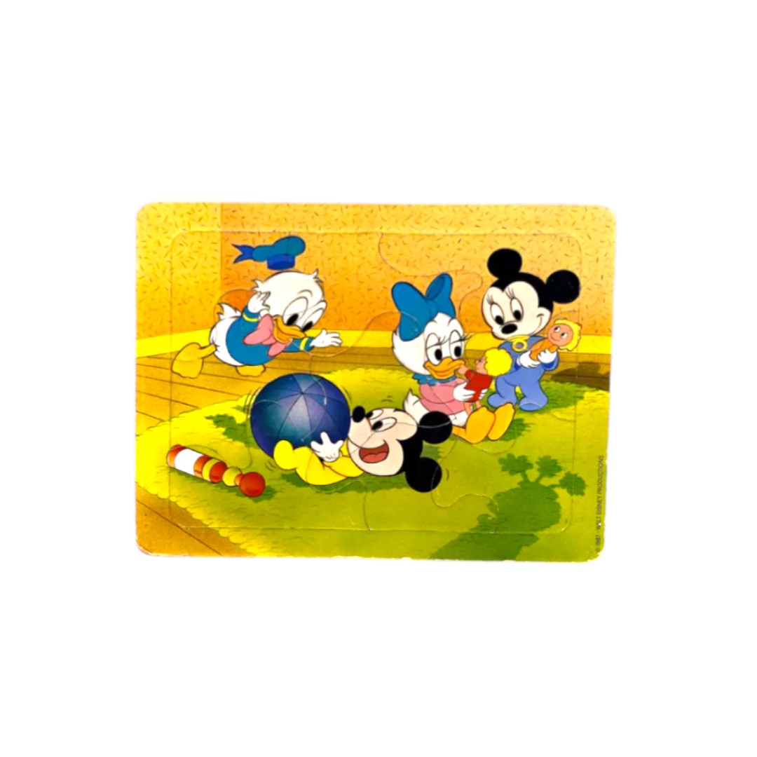 Puzzle cadre - Mickey Minnie Baby - 9 pièces