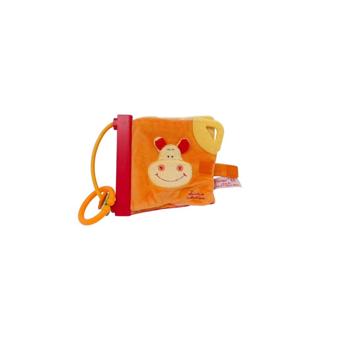 Livre sensoriel tissu - Orange