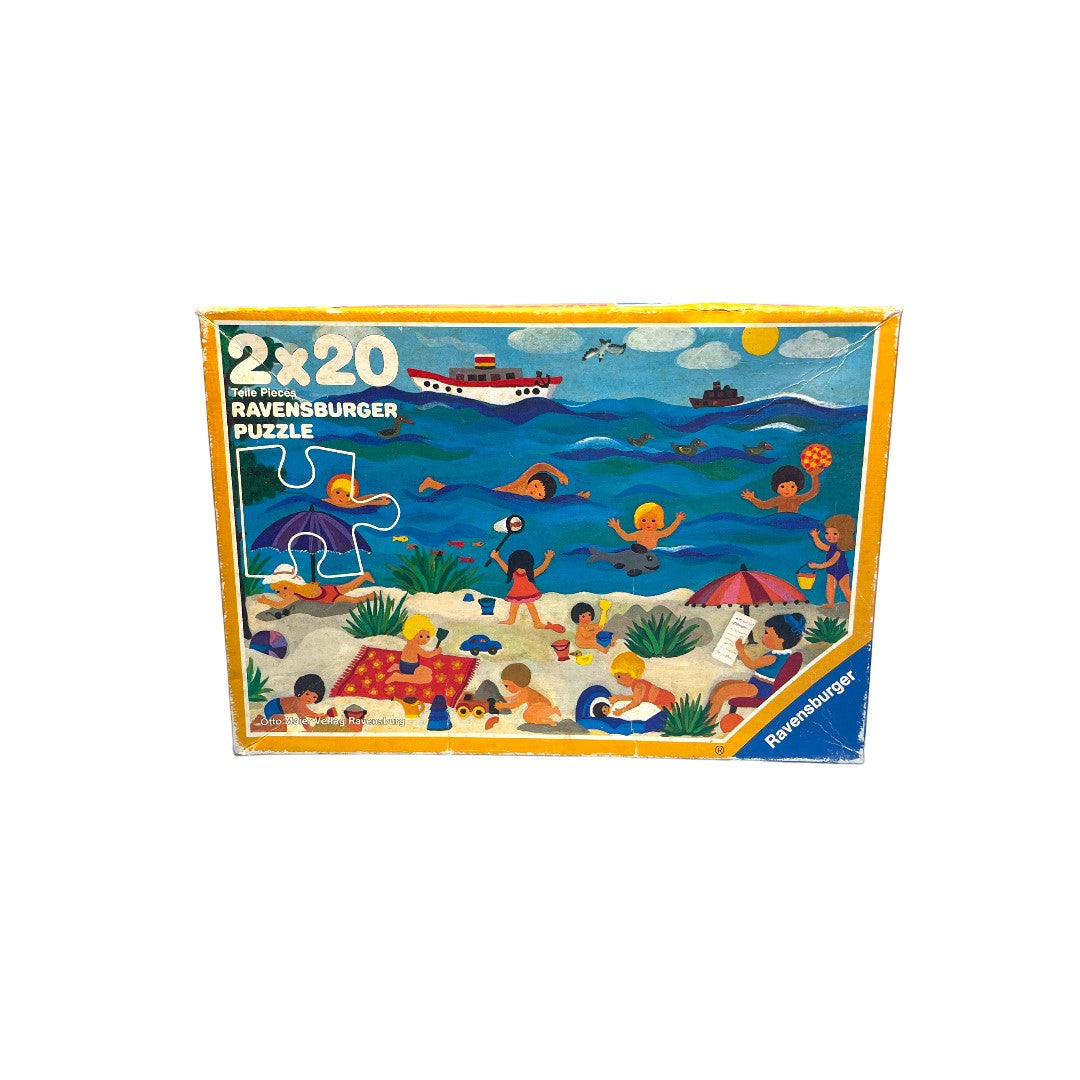 Puzzle - Plage et Montagne - 2x20 pièces