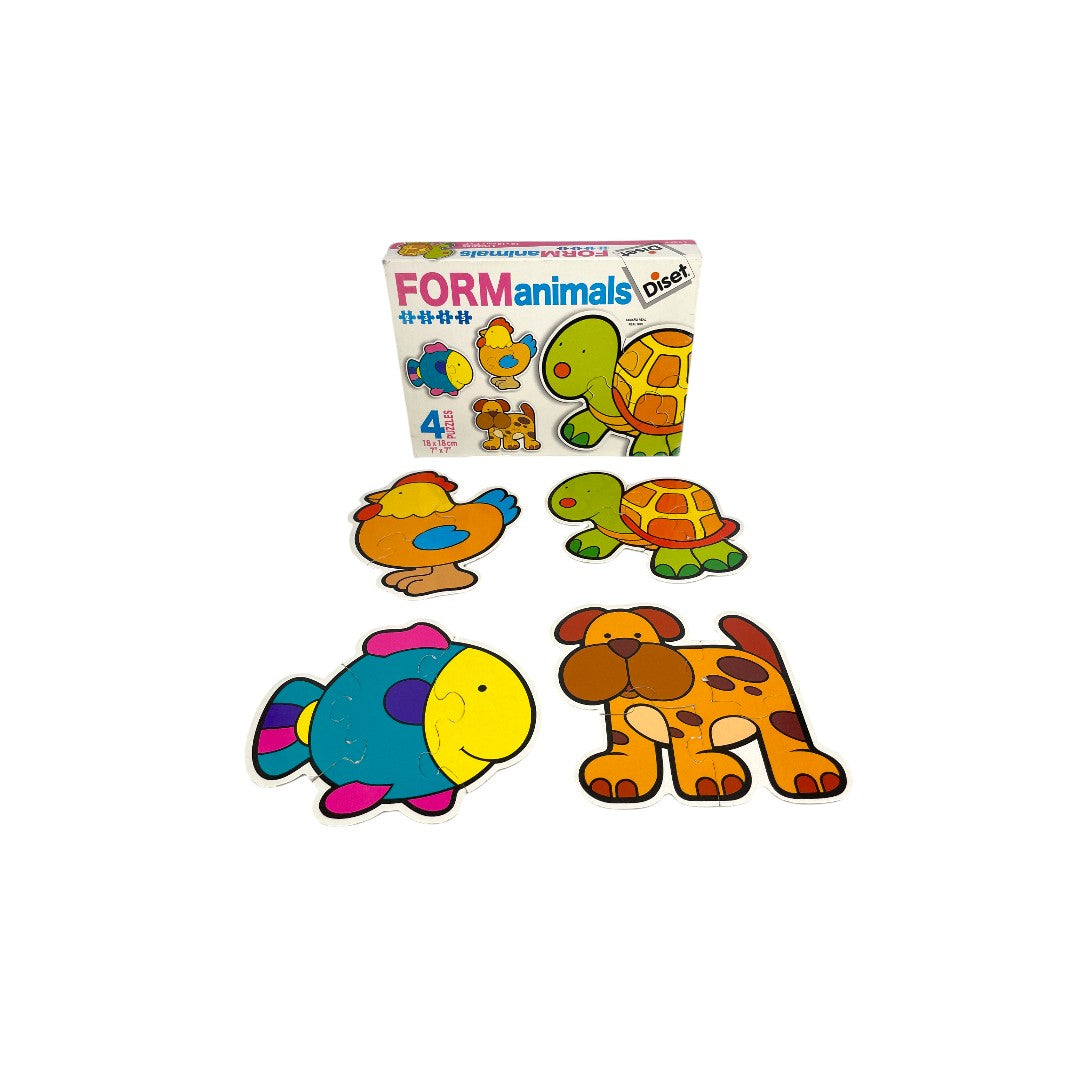 4 Puzzles progressifs animaux - FORManimals- Édition 2003