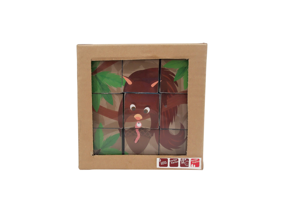 Puzzle Kubkid - Animaux de la forêt - 9 pièces