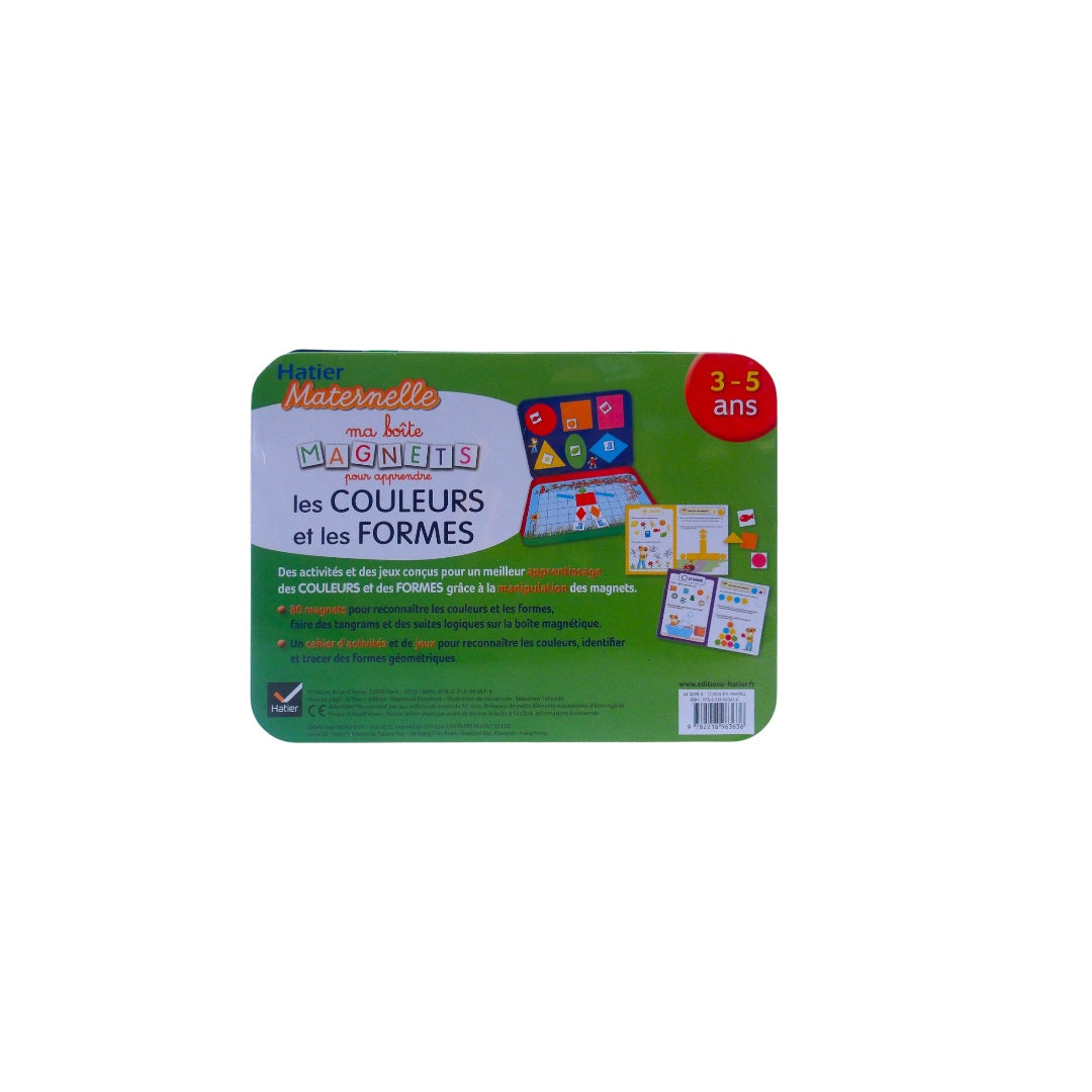 Maternelle - Ma boîte de magnets pour apprendre les couleurs et les formes- Édition 2013