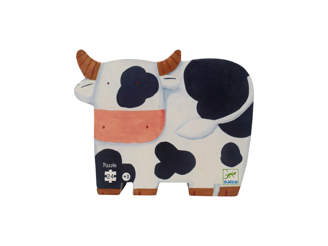 Puzzle - Les vaches à la ferme - 24 pièces