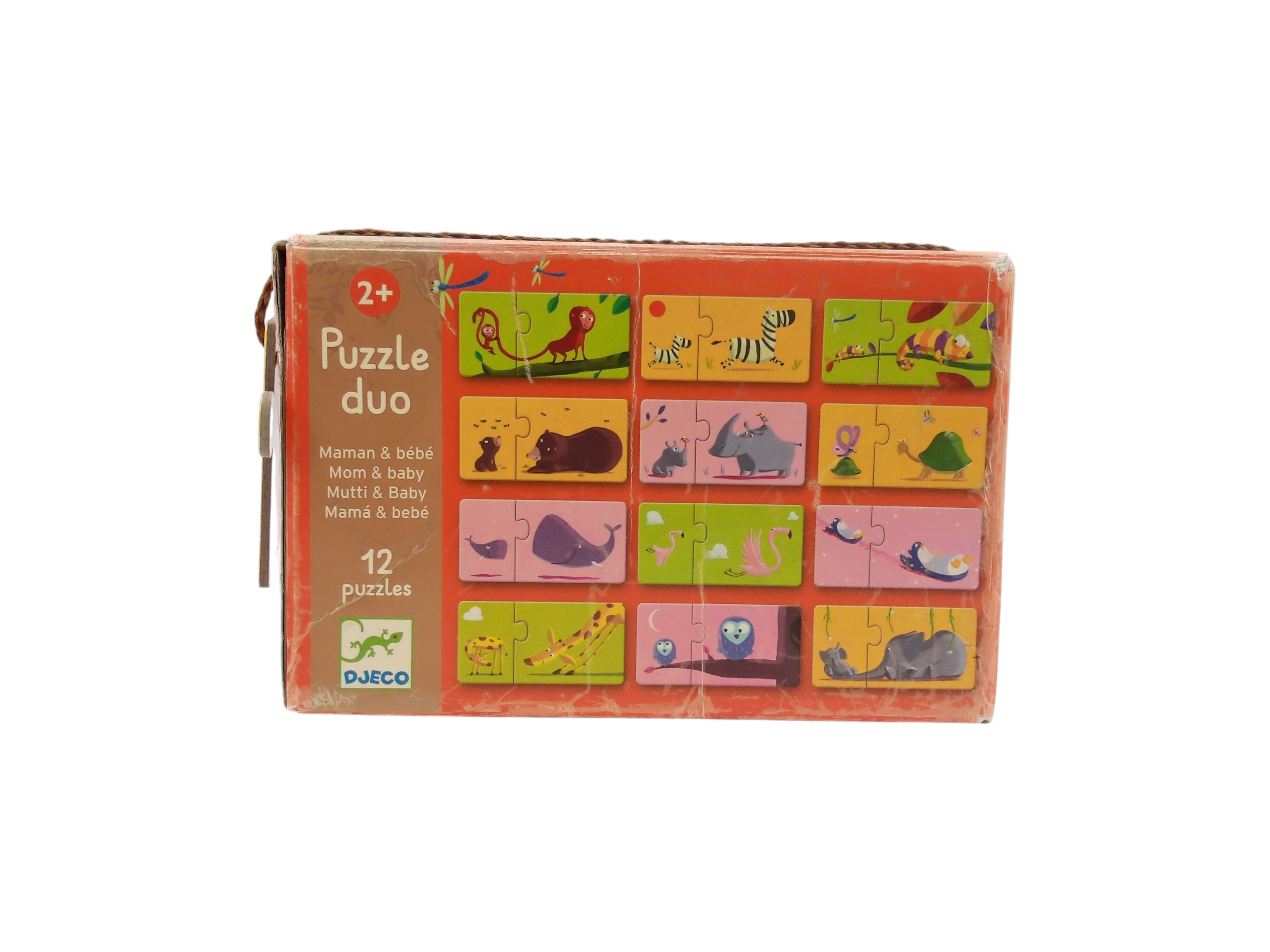 Puzzle duo - Maman et bébé - 12 Pièces