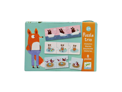 Puzzle Trio Histoires - 8 x 3 pièces