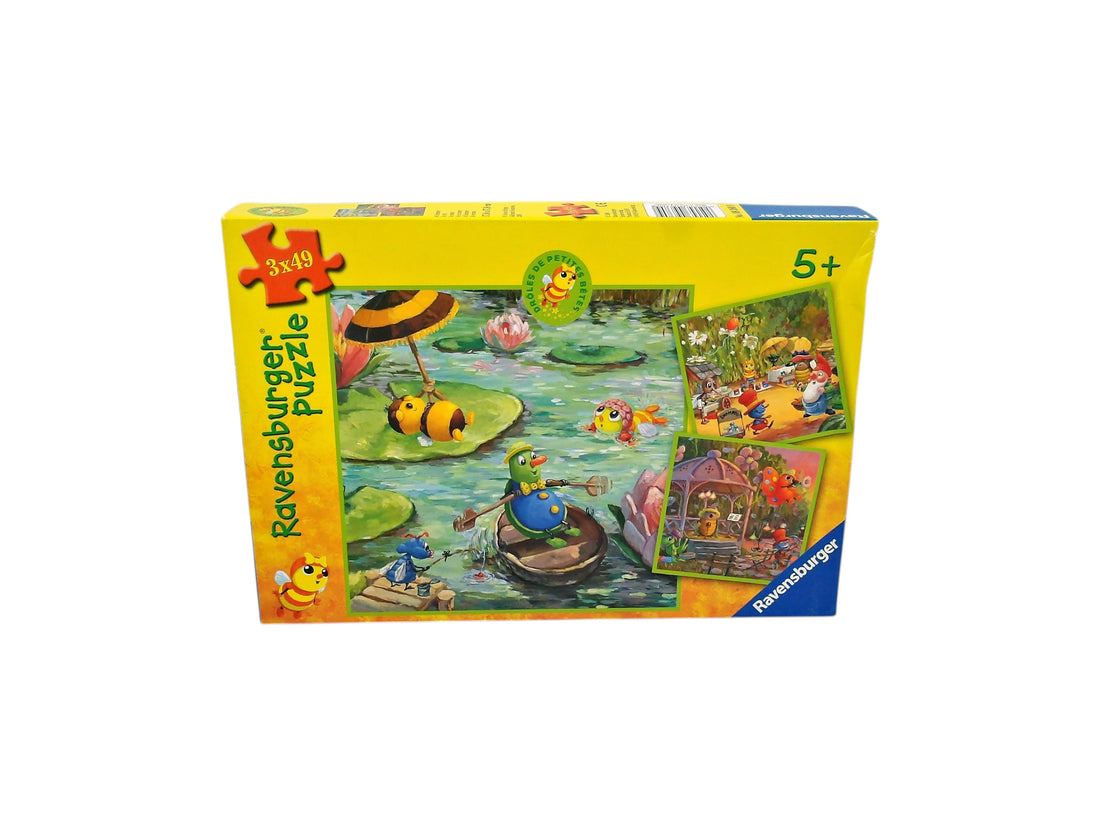 Puzzle - Drôles de petites bêtes en été - 3x49 pièces