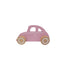 Voiture rose en bois
