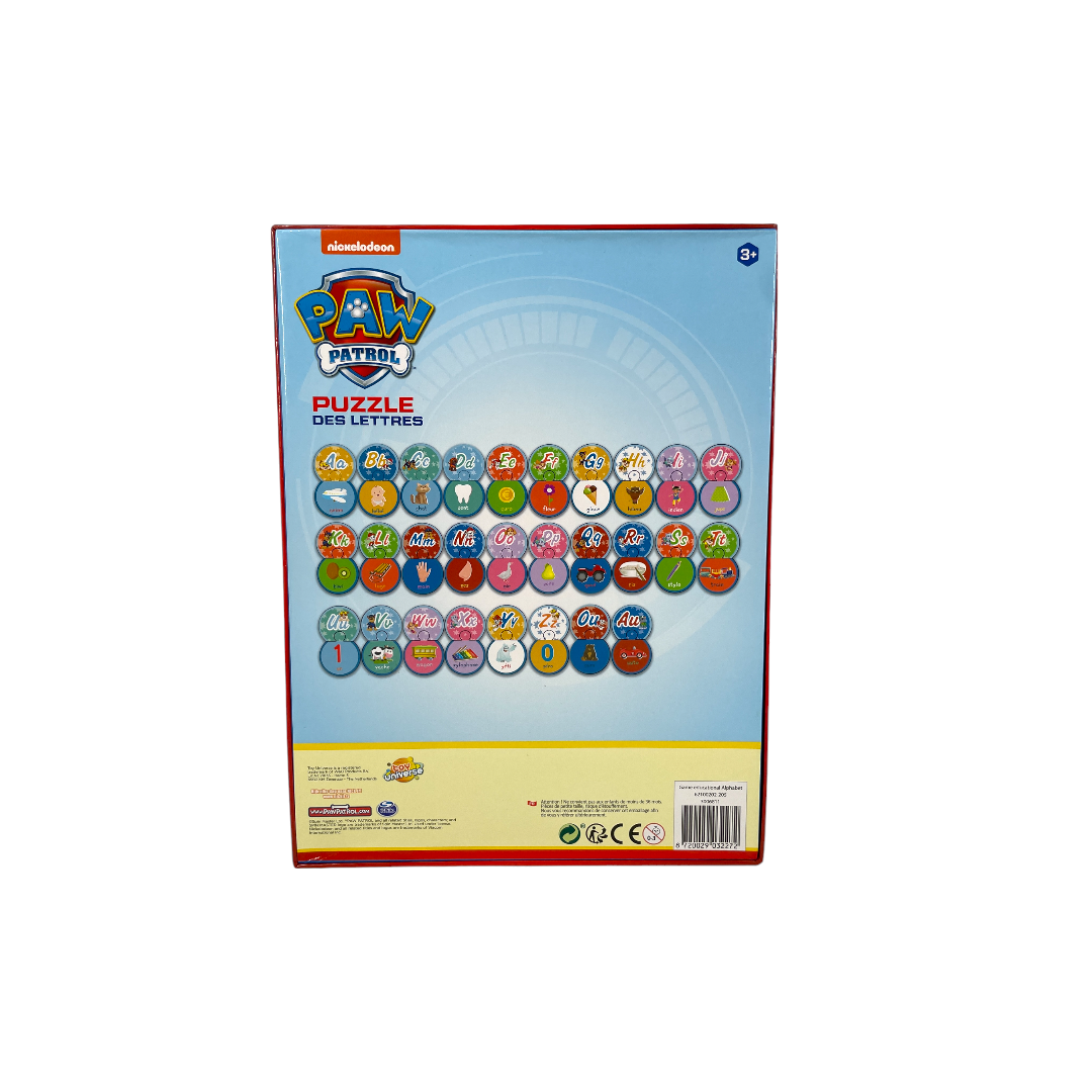 Puzzle des lettres - Paw Patrol