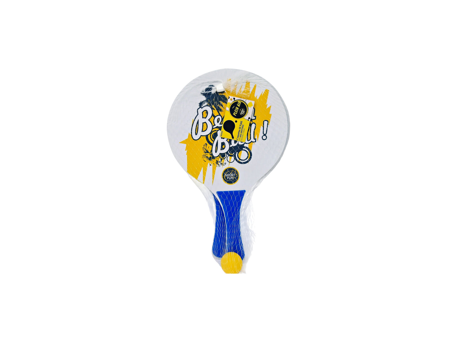 Set de 2 raquettes de plage avec balle