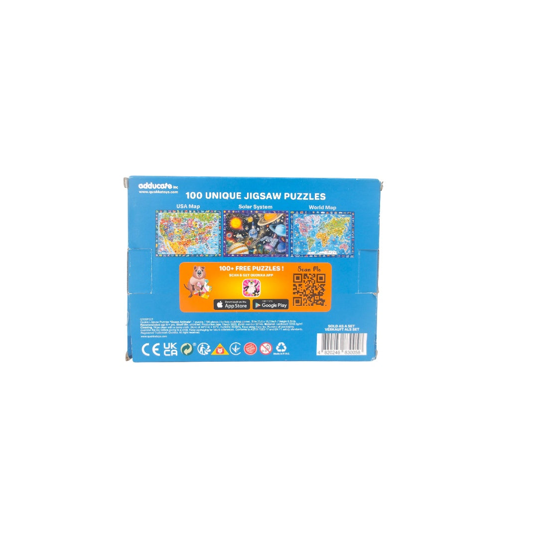Puzzle - Ocean Animals- 100 Pièces 
