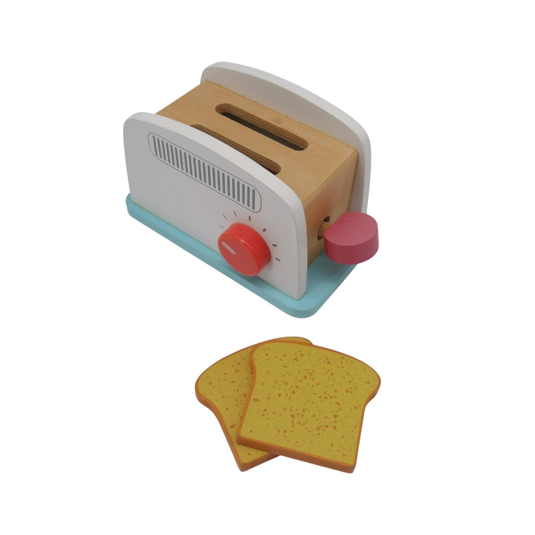 Grille pain en bois et ses tartines