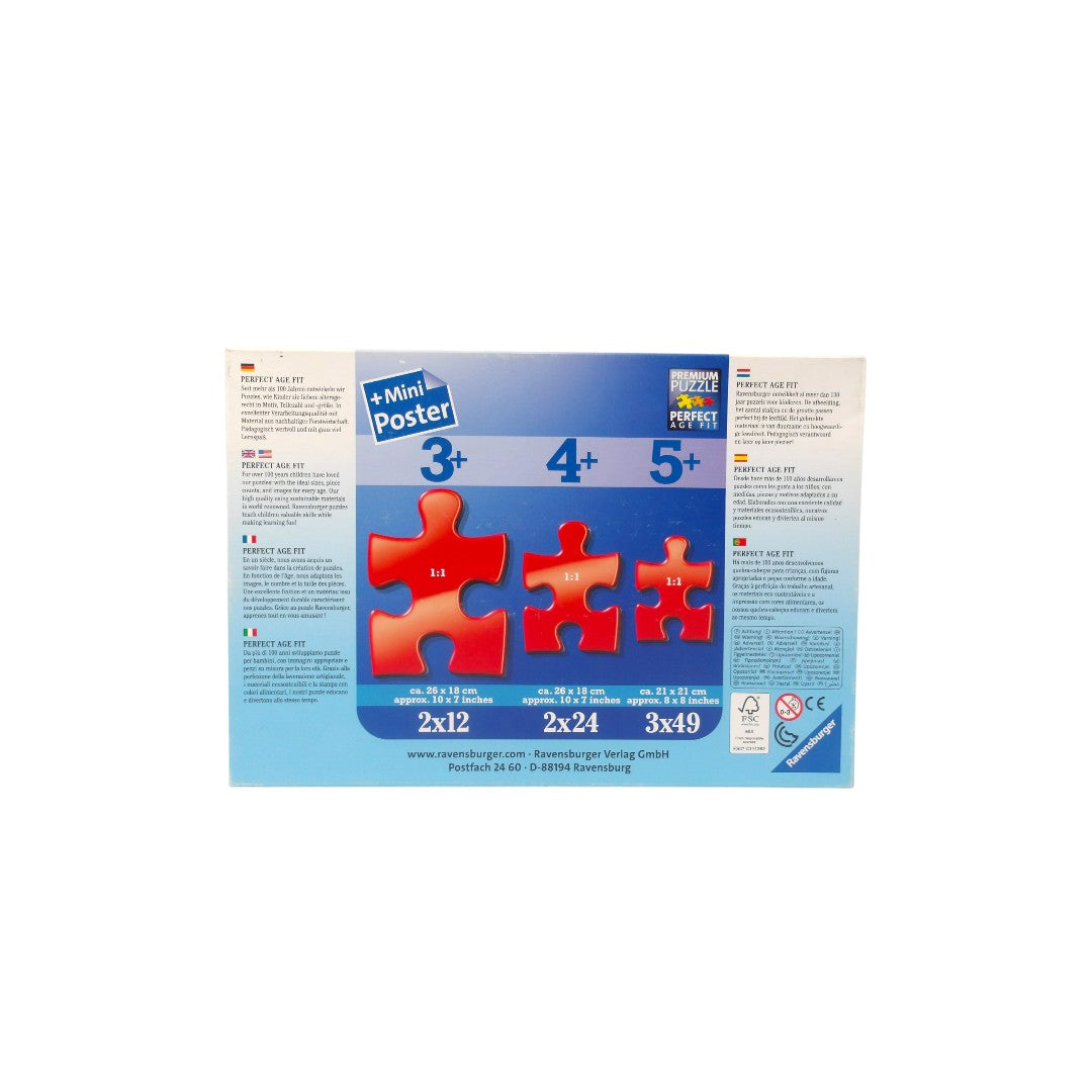 Puzzle - Super-héros le Loup - 3x49 pièces- Édition 2018