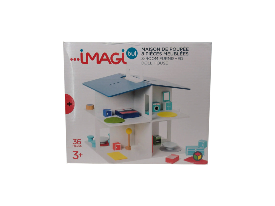 Imagibul - Maison de poupée 8 pièces meublées
