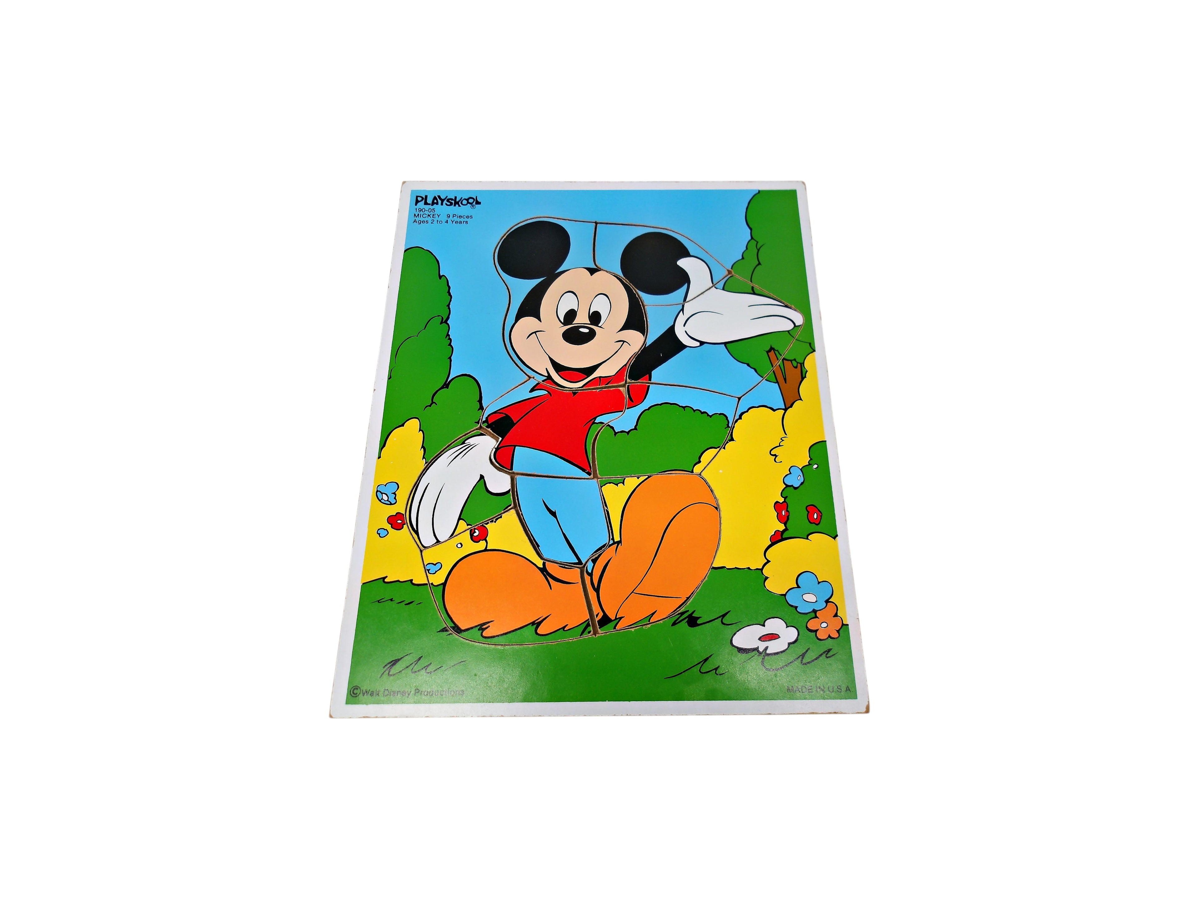 Puzzle bois - Mickey - 9 pièces