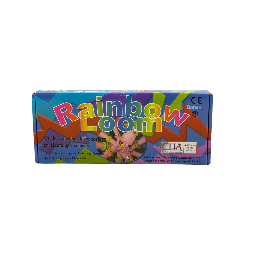 Rainbow loom - Kit de création de bracelets en élastiques colorés