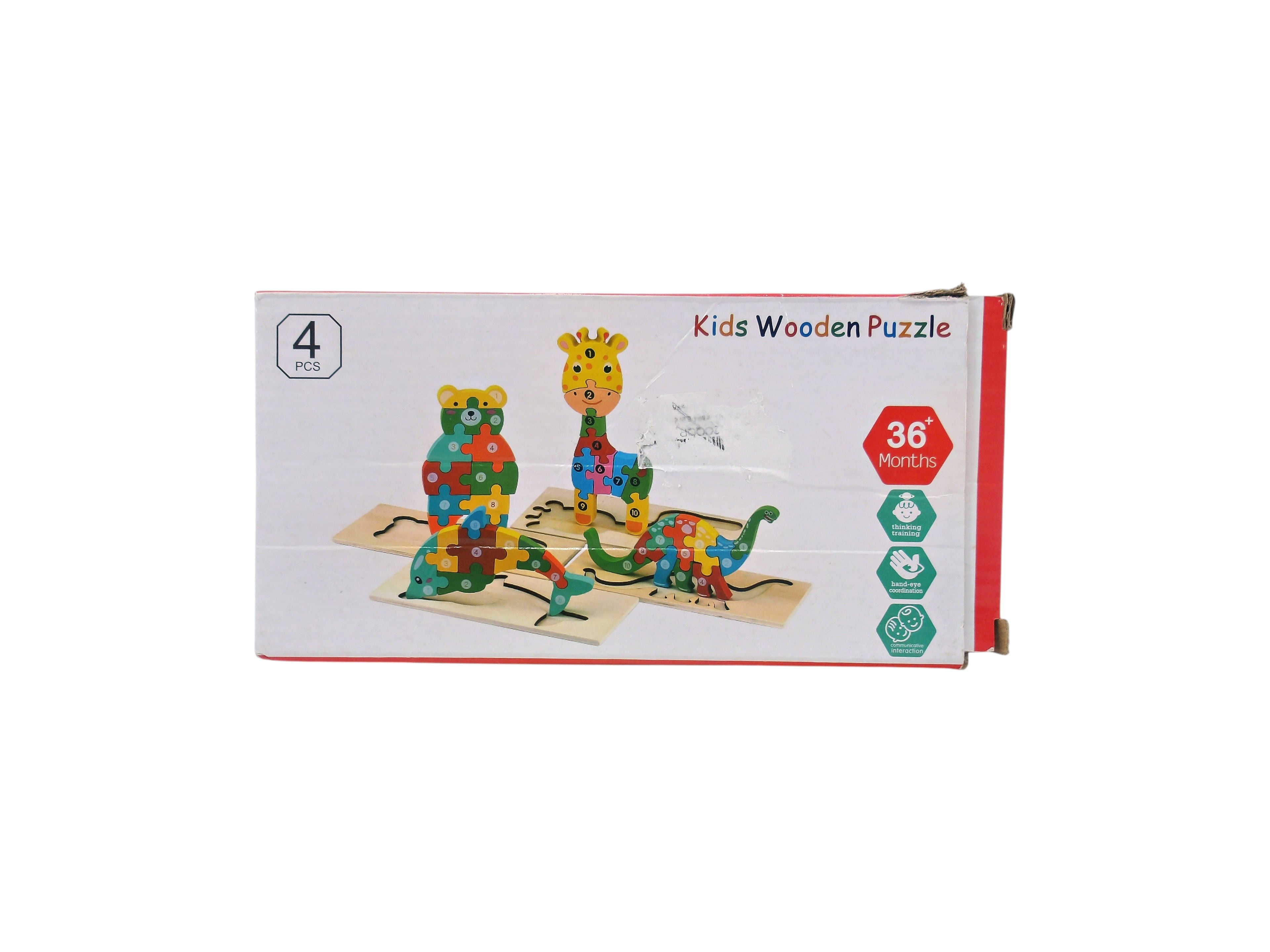 Kids Wooden Puzzle Dinosaure- Édition 2022