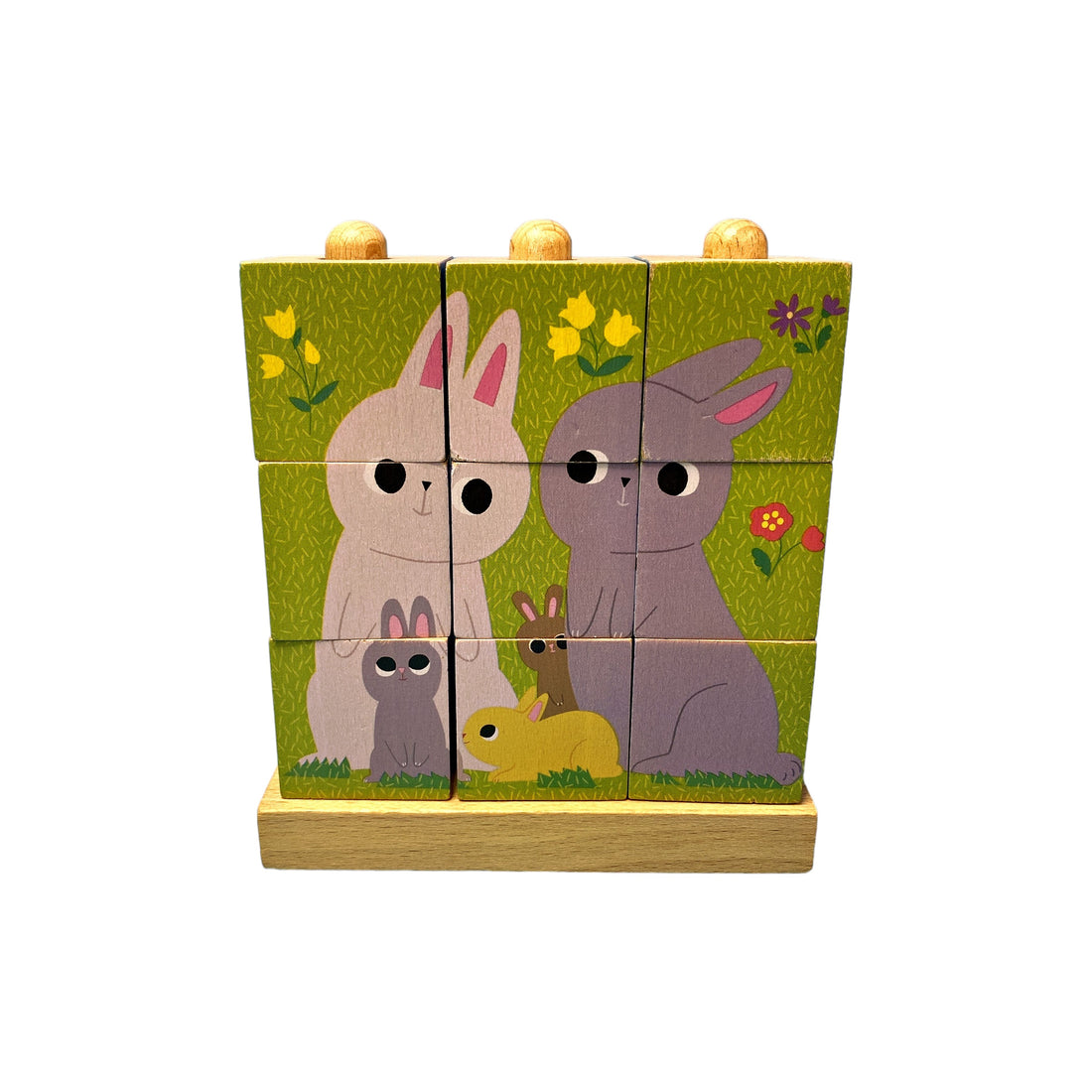 Puzzle en bois cubes