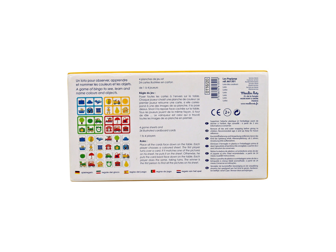 Le loto des couleurs - Les Popipop