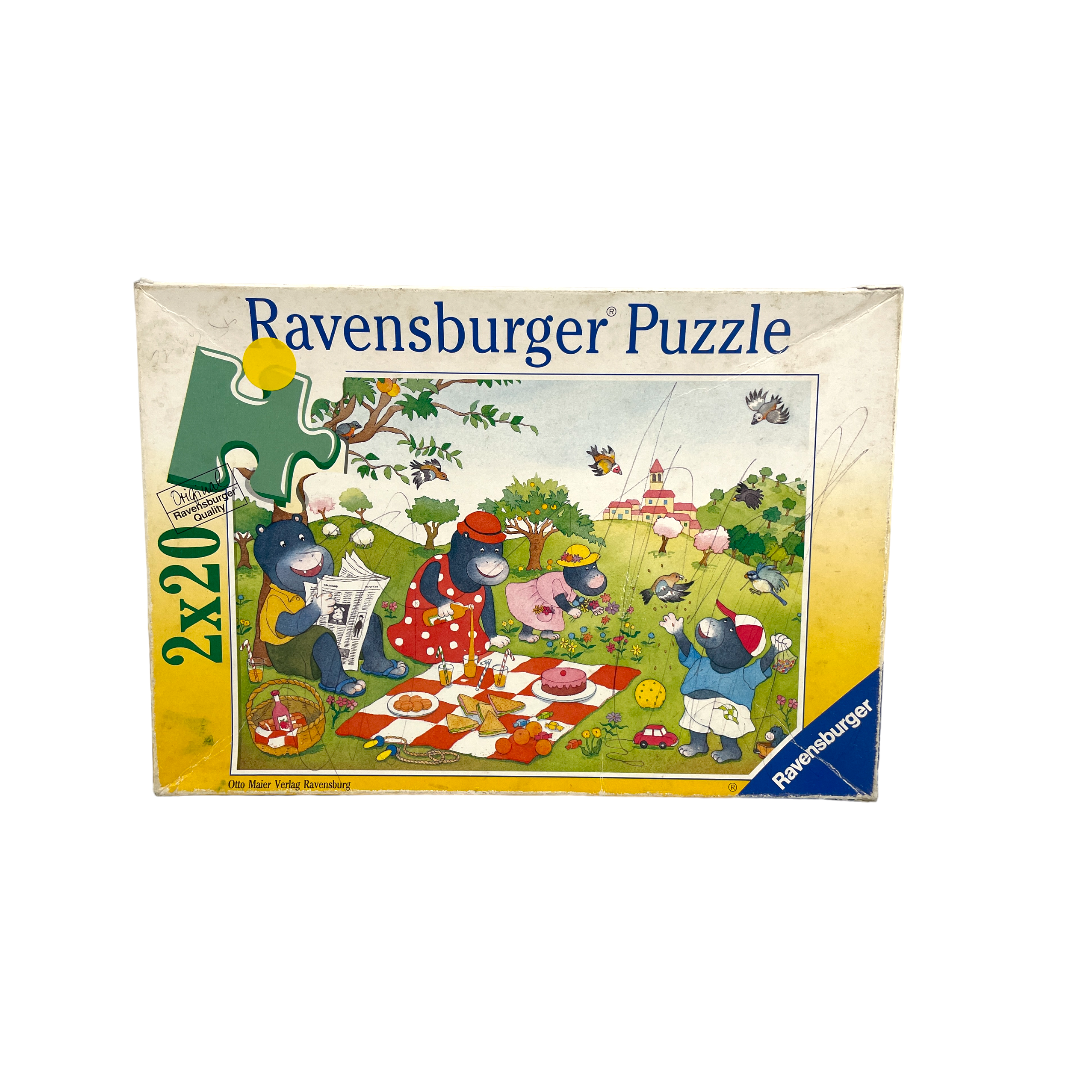 Puzzle - Hippopotames - 2x20 pièces