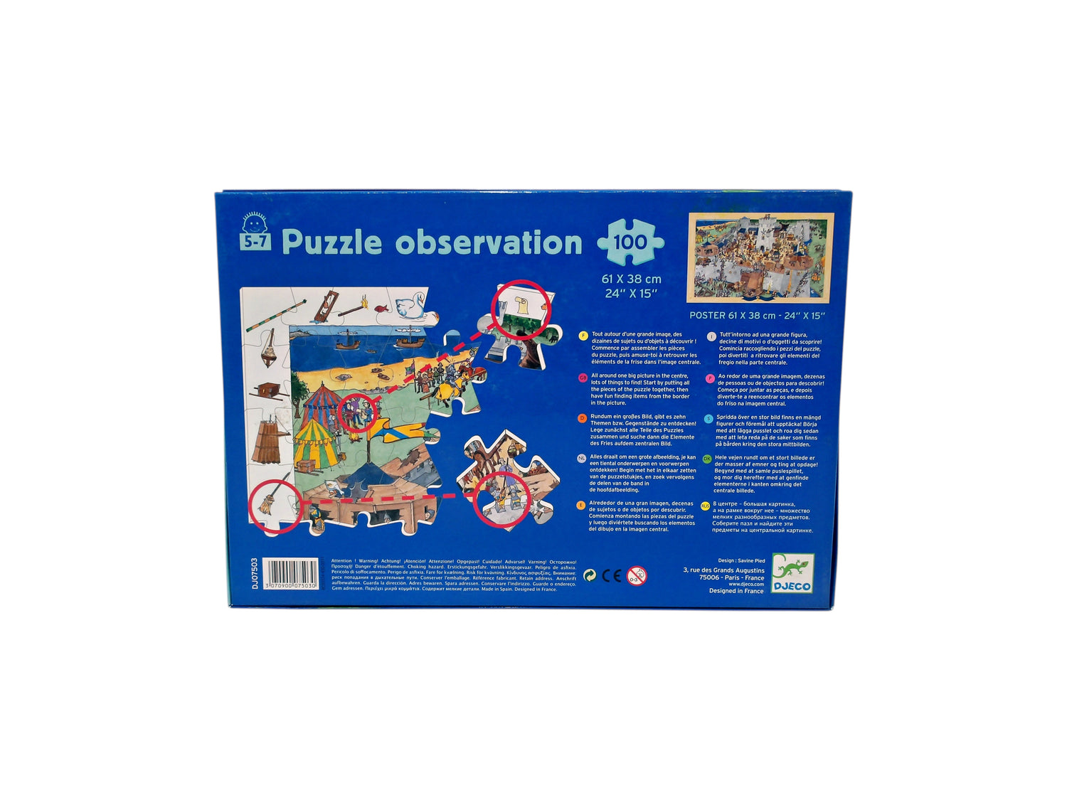 Puzzle découvertes - Le château fort - 100 pièces 