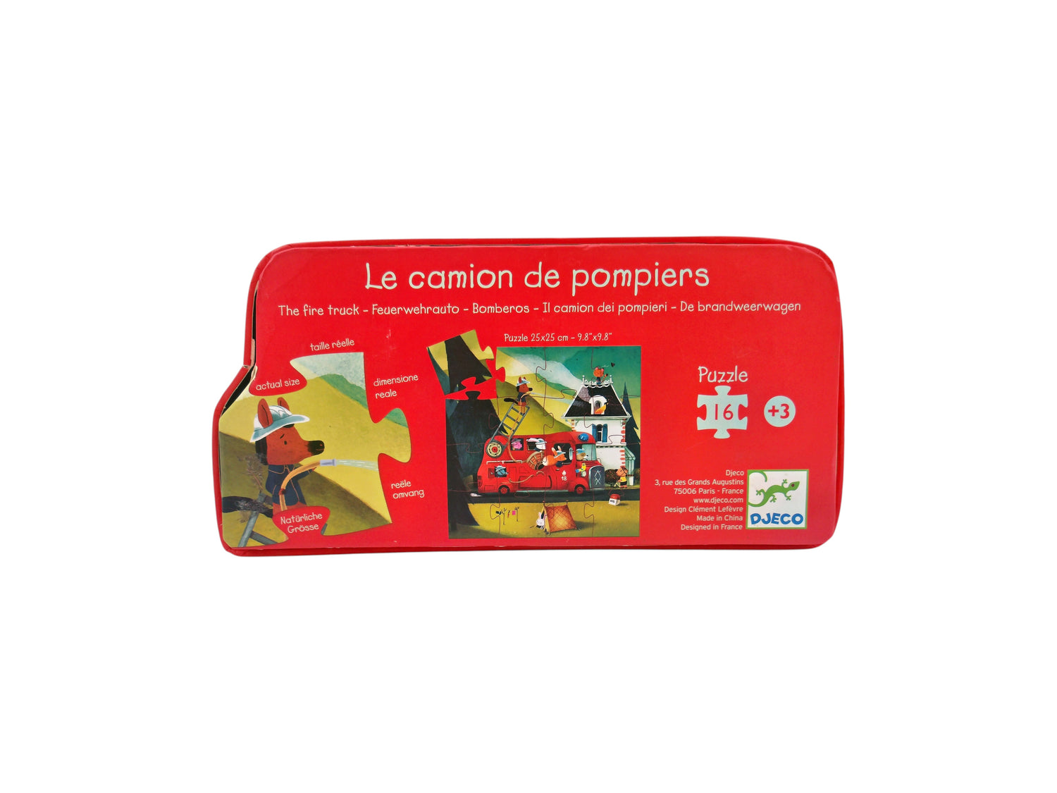 Puzzle - Le camion de pompiers - 16 pièces