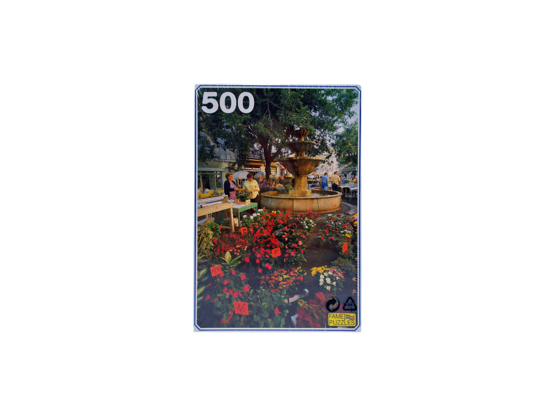 Puzzle - Grace, place de la fontaine - 500 pièces