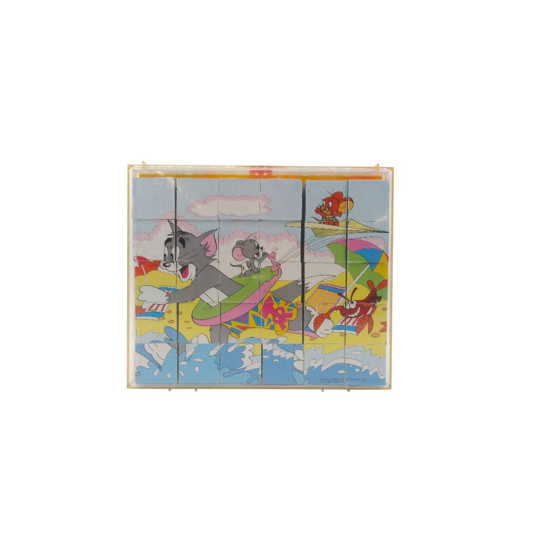 Valisette puzzles cubes - Tom &amp; Jerry - 30 Pièces - Édition 1991