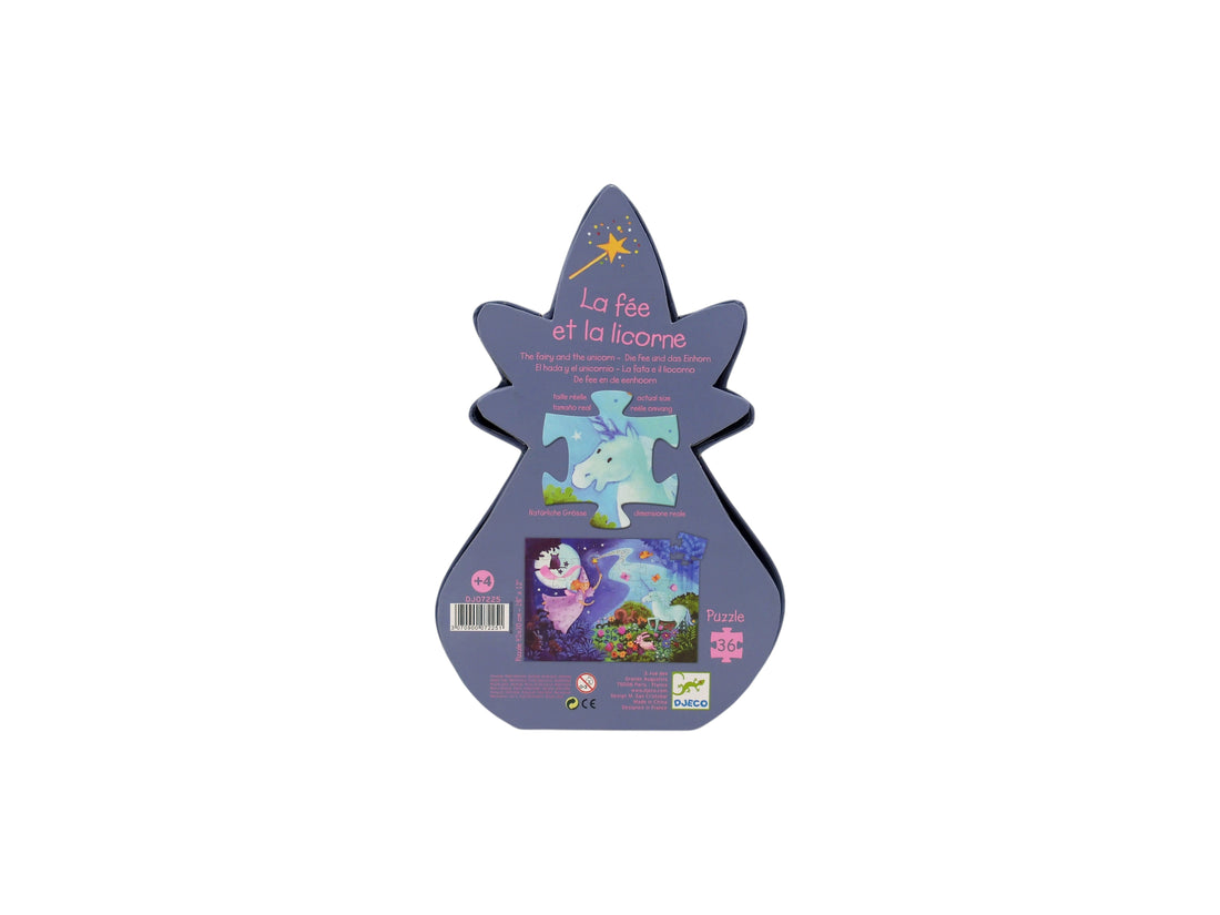 Puzzle - La fée et la licorne - 36 pièces