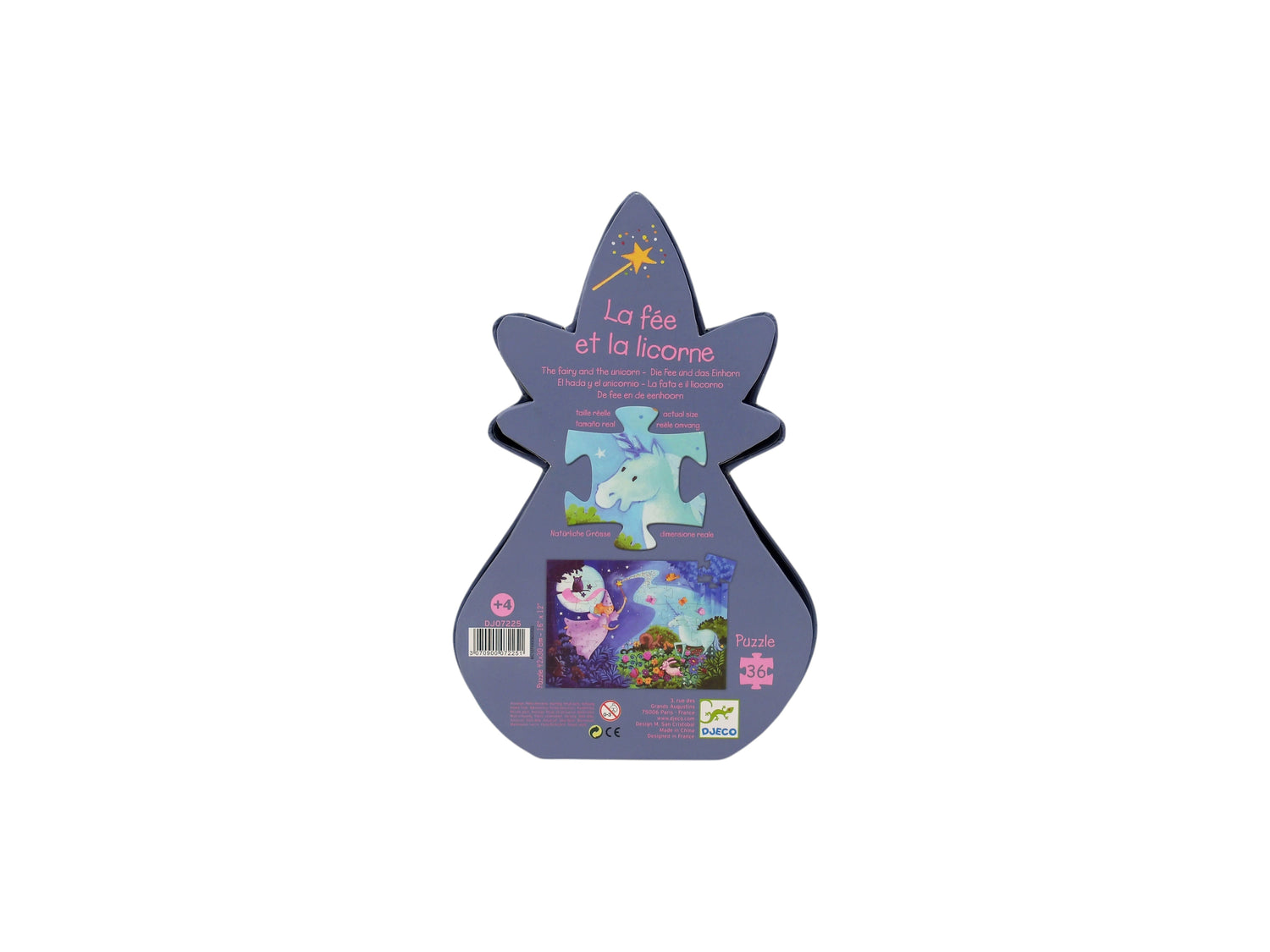 Puzzle - La fée et la licorne - 36 pièces