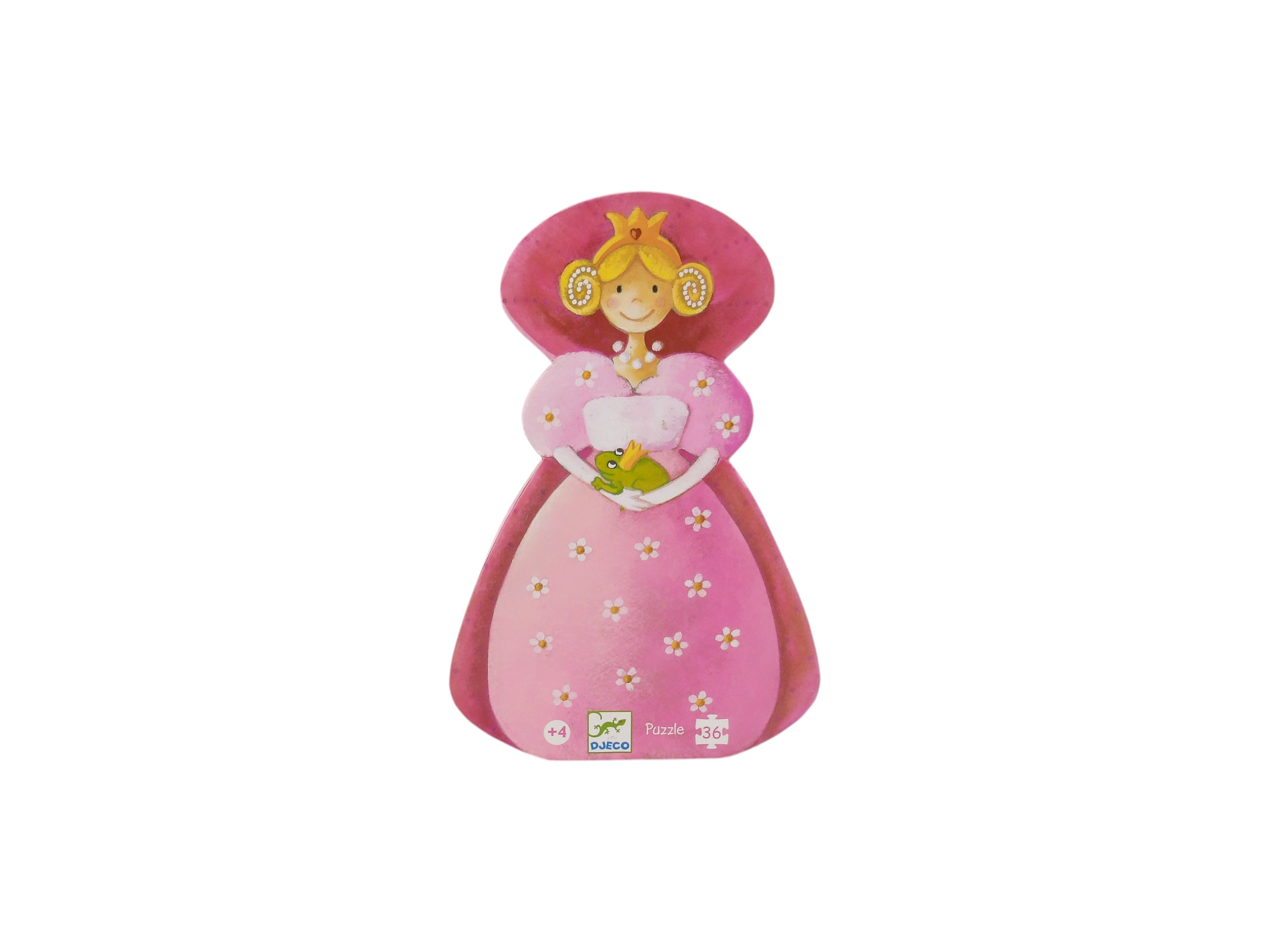 Puzzle silhouette - La princesse et la grenouille - 36 pièces