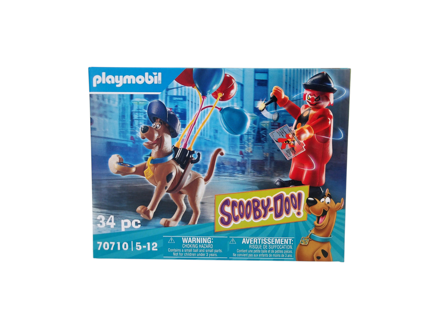 Playmobil - Scooby-Doo avec Fantôme du clown - Set 70710