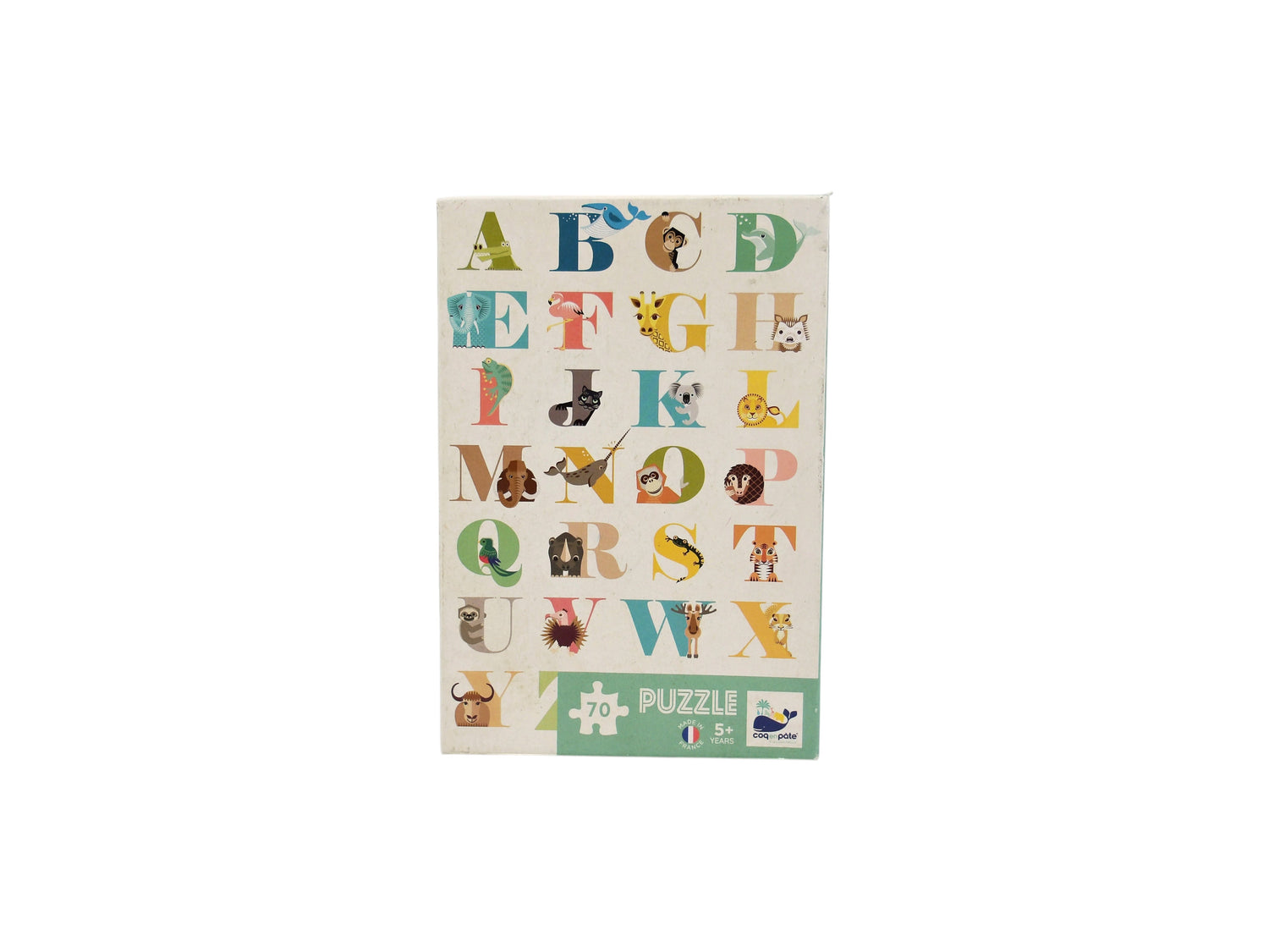 Puzzle A-Z - Abécédaire -  Animaux menacés - 70 pièces- Édition 2022