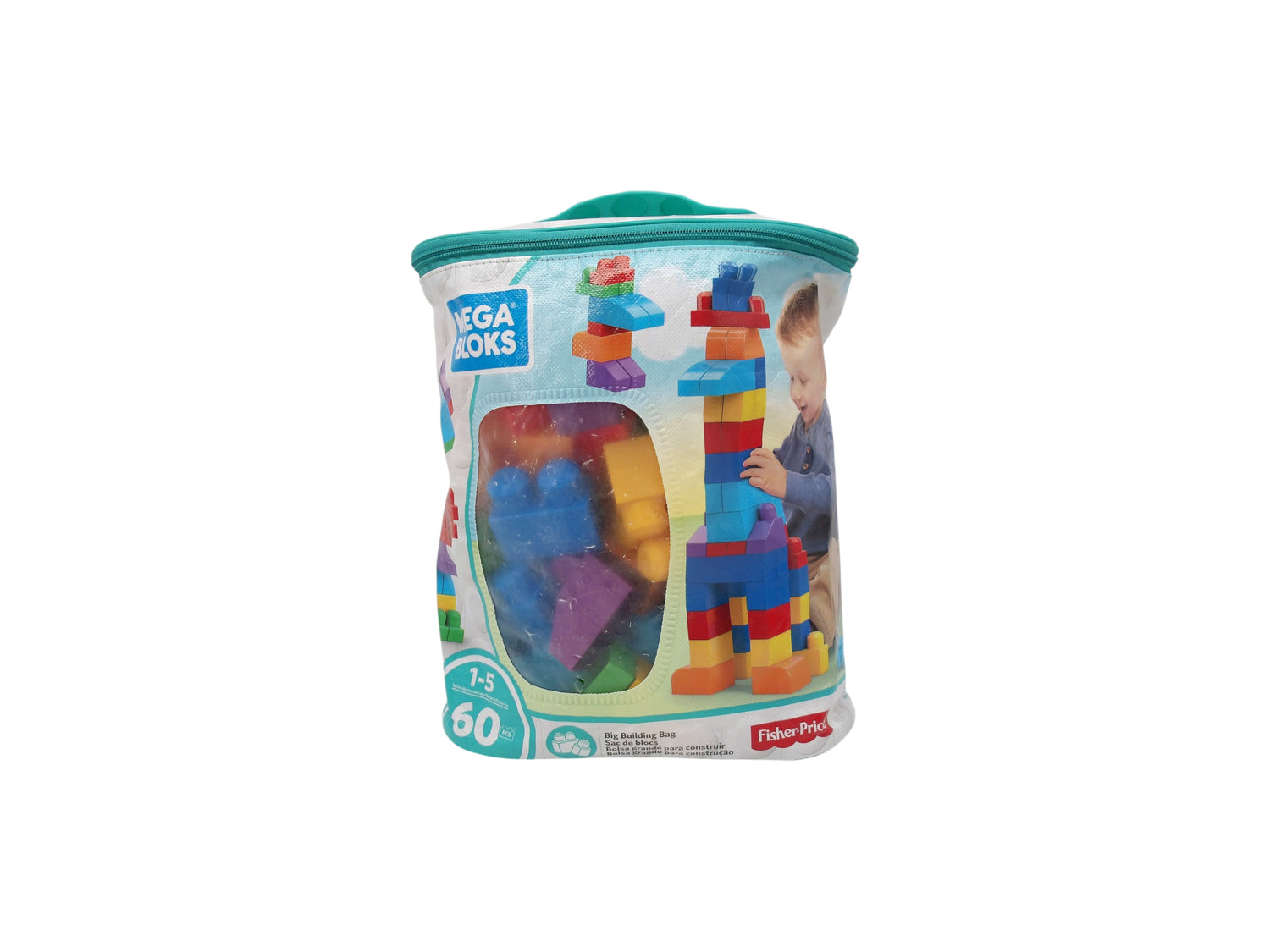 Mega Bloks - Sac Medium Classique 60 briques - Briques de construction