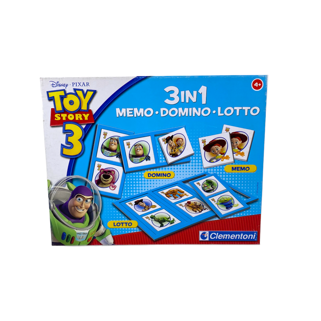 Disney Toy Story - 3 en 1 memo, domino, loto