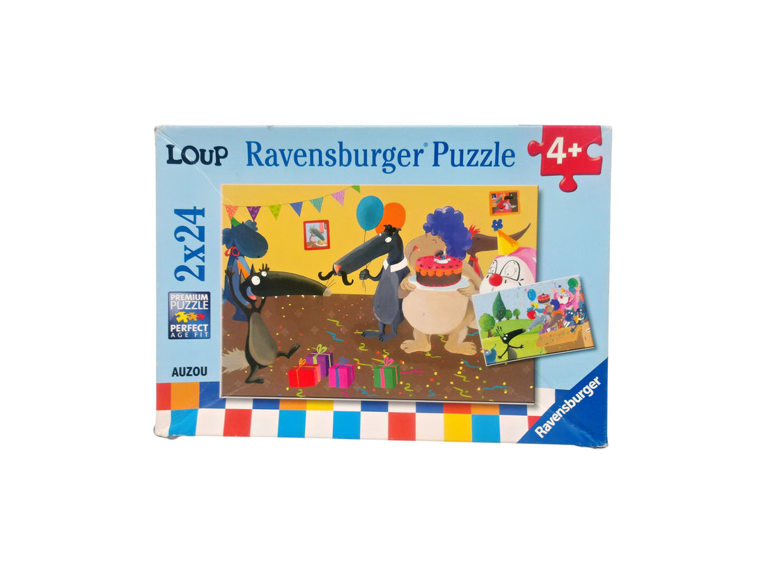 Puzzle -  2x24 pièces - Le loup qui fêtait son anniversaire -- Édition 2018