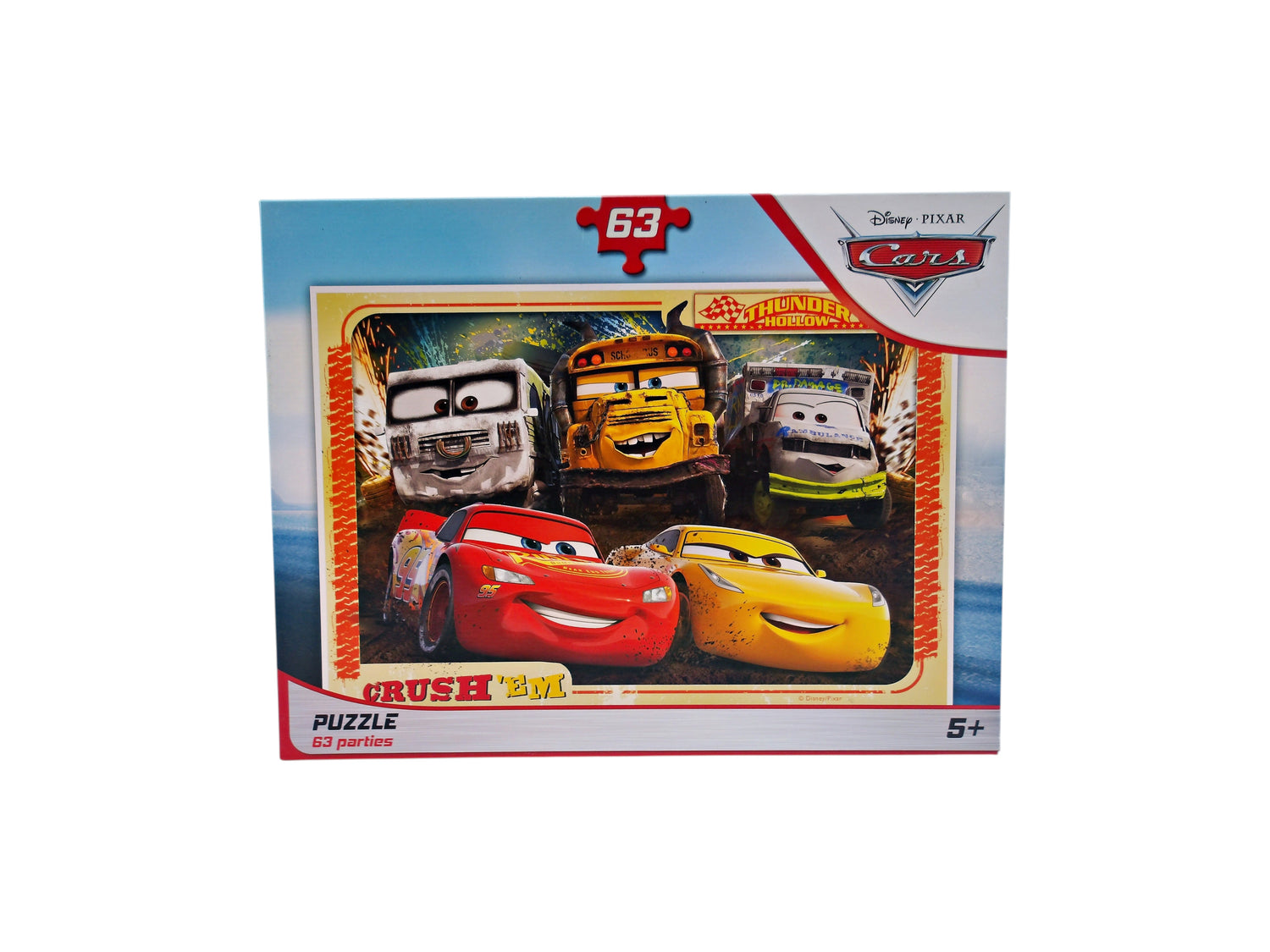 Puzzle - Cars crush  - 63 pièces