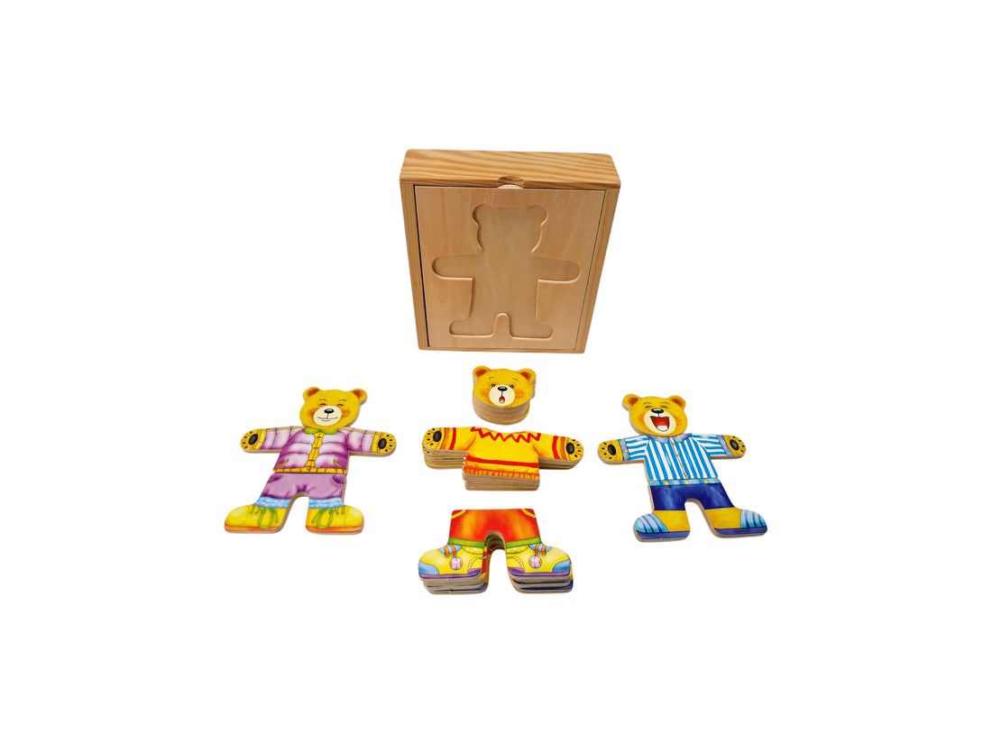 Puzzle - Ourson à habiller - Emotions