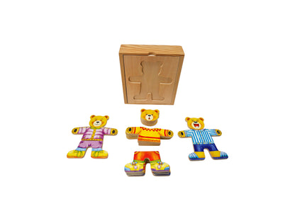 Puzzle - Ourson à habiller - Emotions
