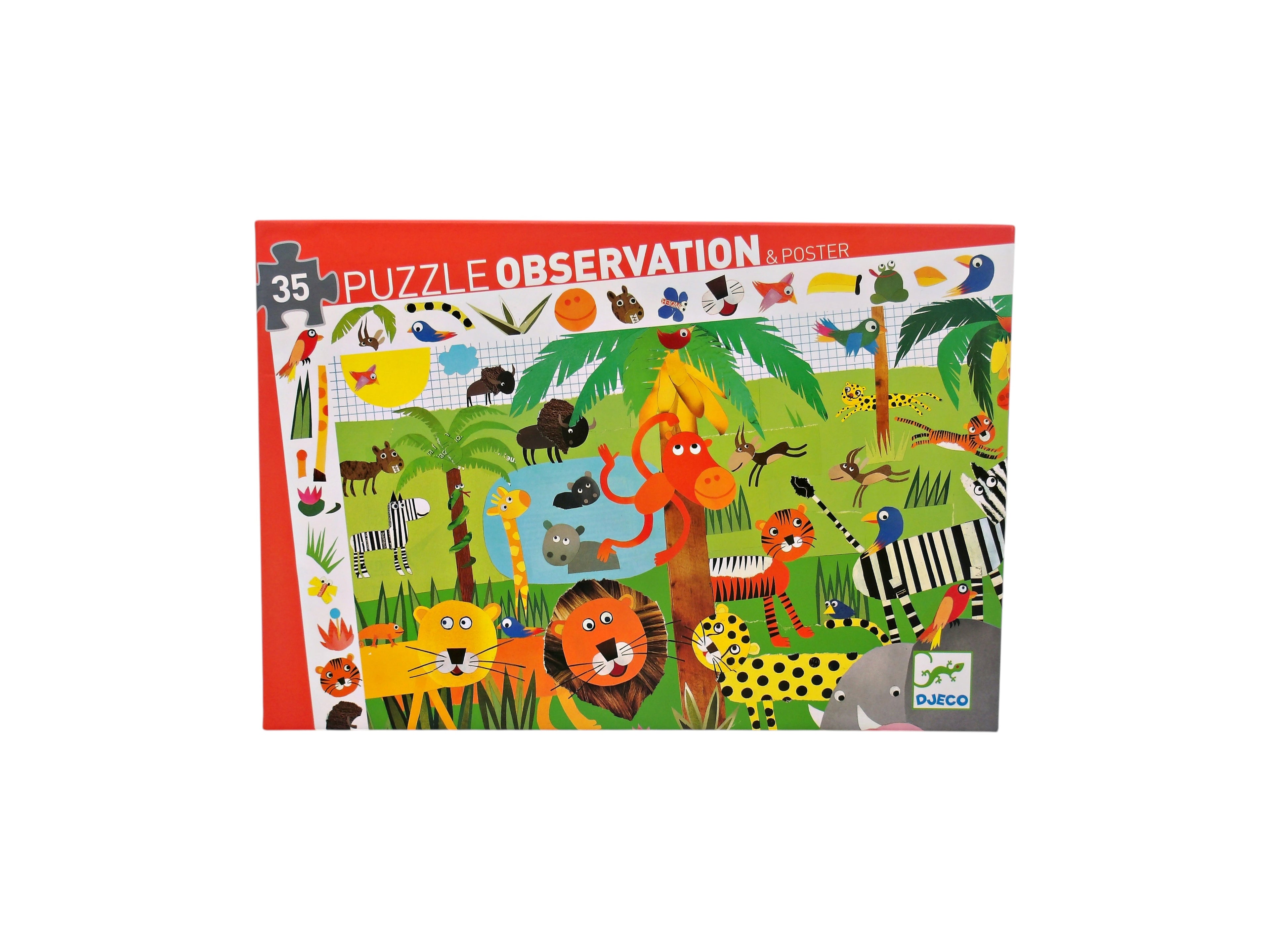 Puzzle observation - La jungle - 35 pièces