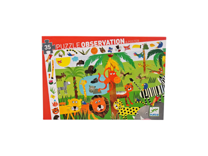 Puzzle observation - La jungle - 35 pièces