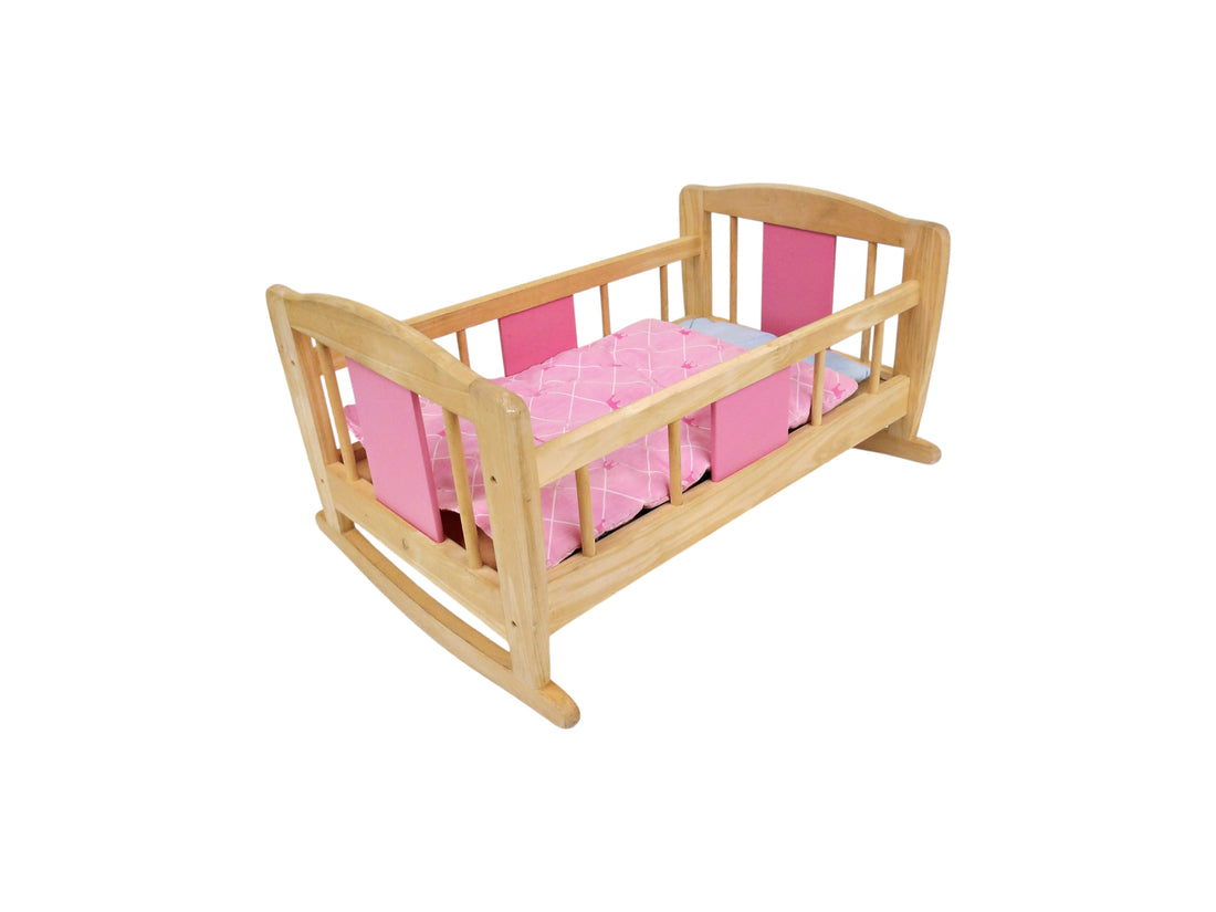 Lit à bascule en bois