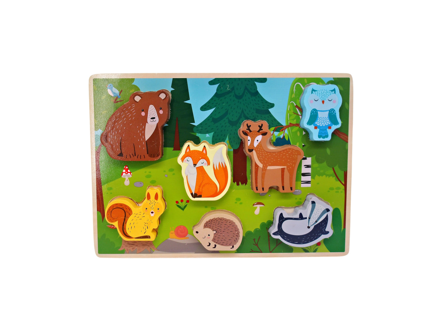 Puzzle encastrable - La forêt - 7 pièces