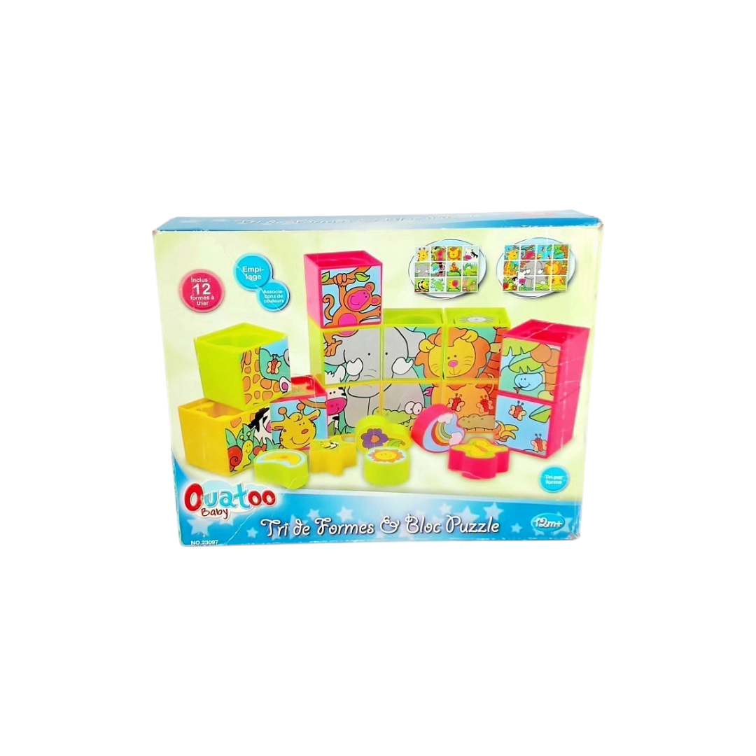Puzzles cubes et trieur de formes