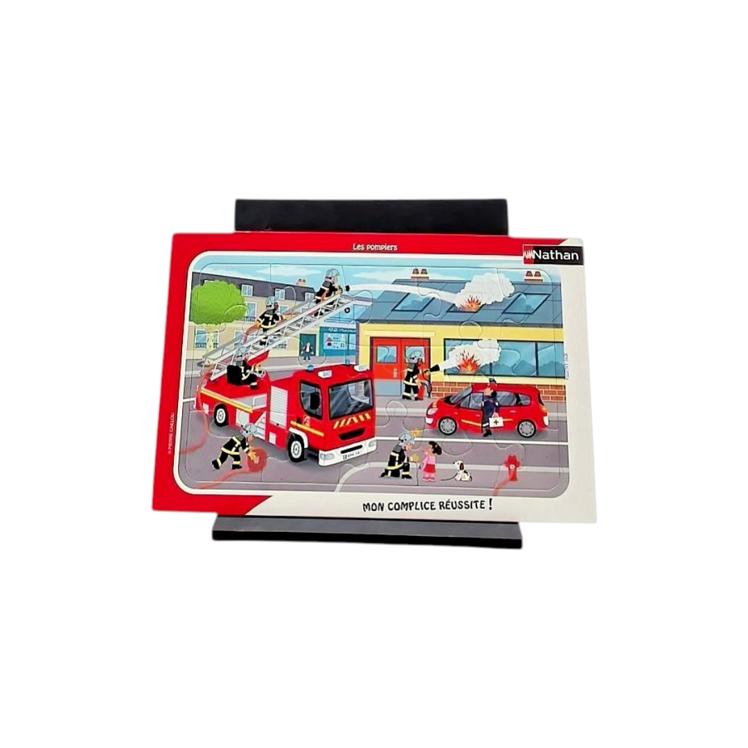 Puzzle cadre - Les pompiers - 15 pièces