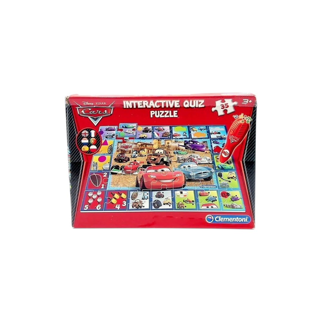 Puzzle - Interactif quiz - Cars  2- 35 pièces