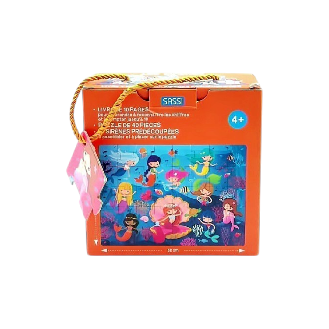 Puzzle - Sirènes - 40 pièces et 10 figurines