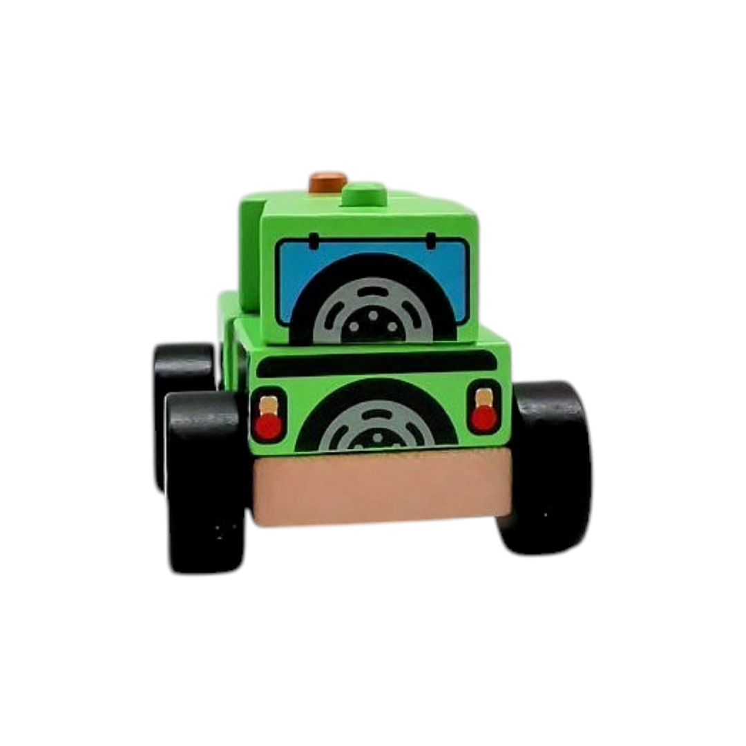 Véhicule jeep - 4x4 en bois modulaire