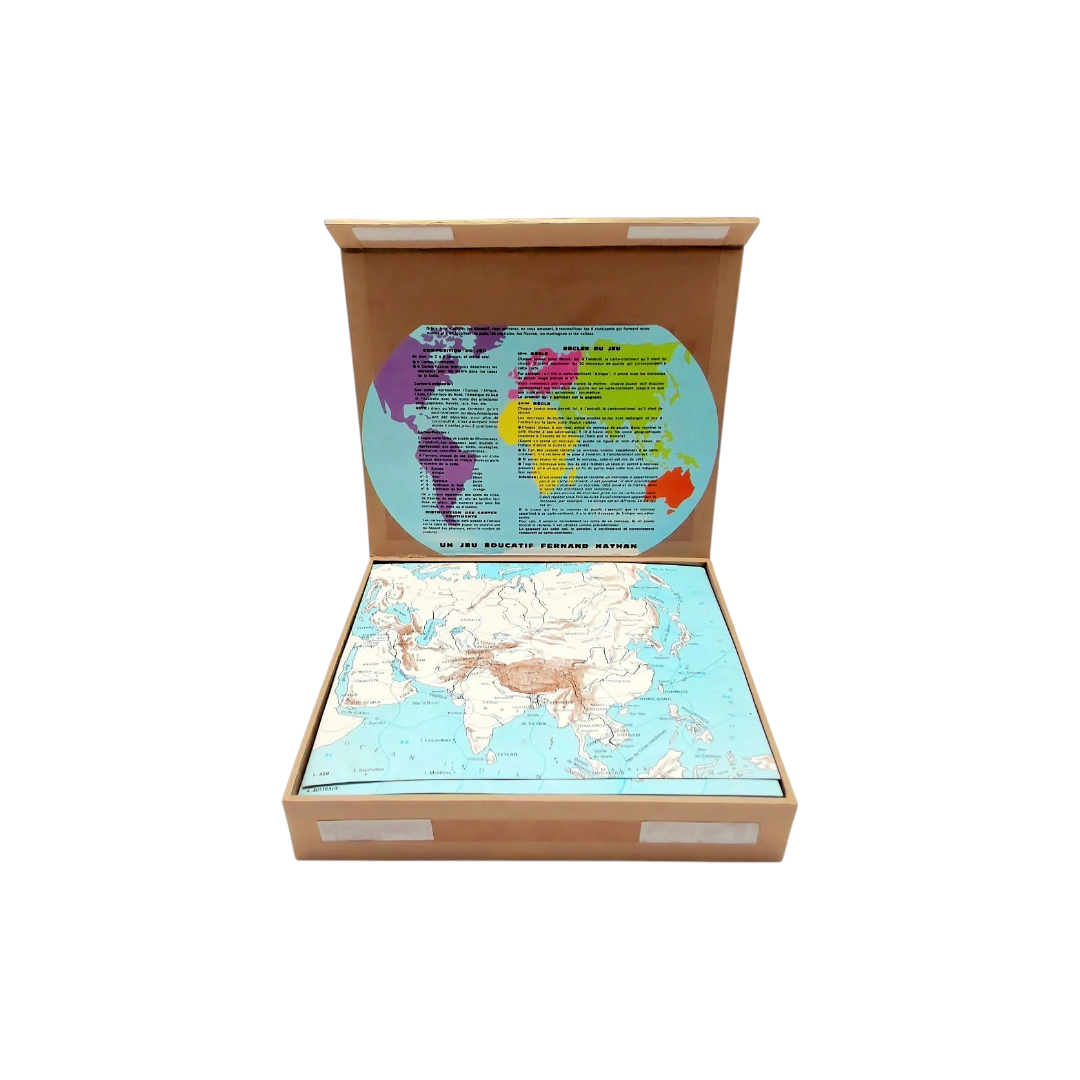Les Cinq Continents - Grand Jeu Puzzle Géographique